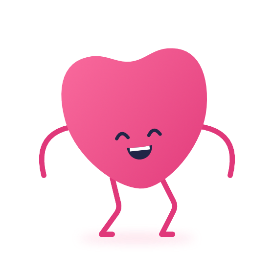 Huddle, the smiling heart Thing